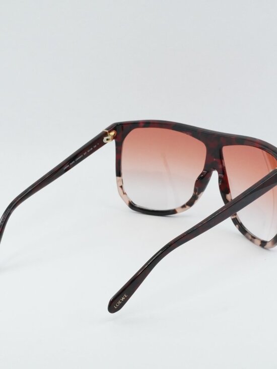 Loewe LW40001I 54T Filipa Sunglasses Red Havana/Rose Havana Square Frame main image 7